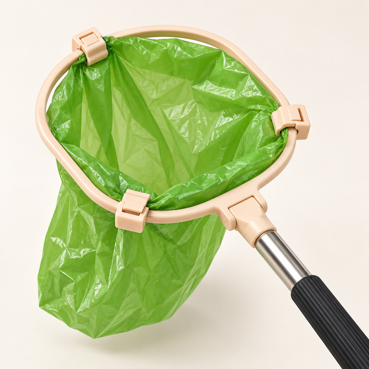 CleanCatch three secure bag clips close-up